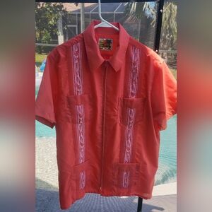 Genuine Haband GUAYABERA shirt L